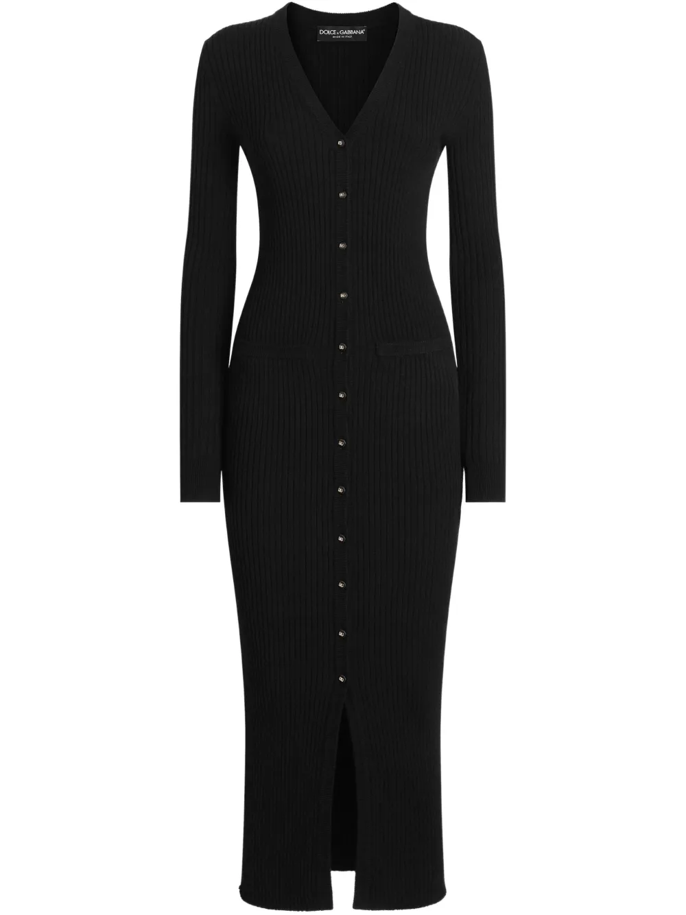 Dolce & Gabbana リブドレス - ブラック Dolce & Gabbana リブドレス - ブラック