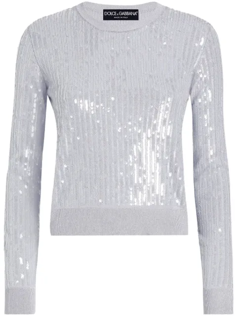 Dolce & Gabbana sequin knitted top 