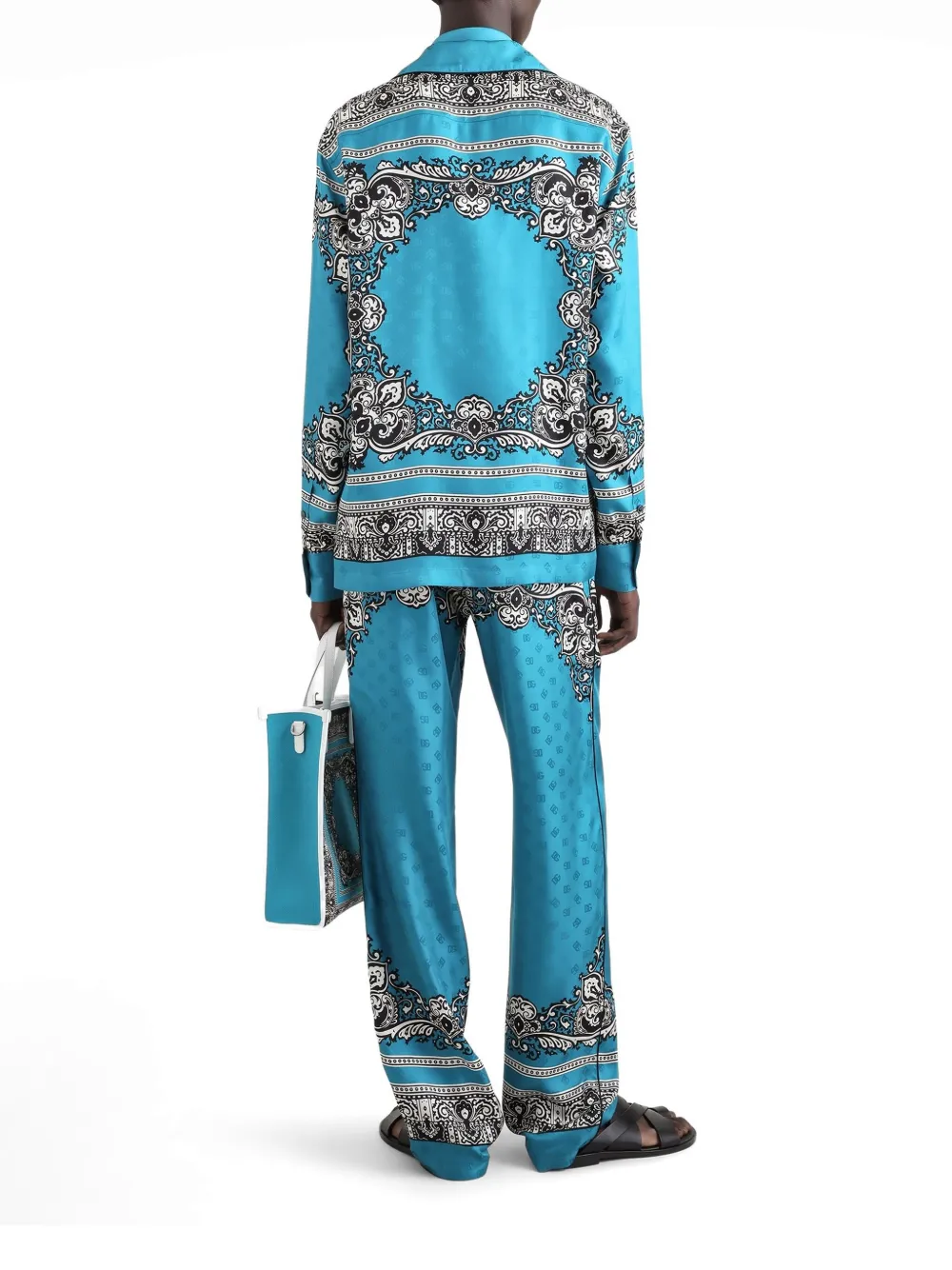 Dolce & Gabbana Overhemd met bandanaprint Blauw