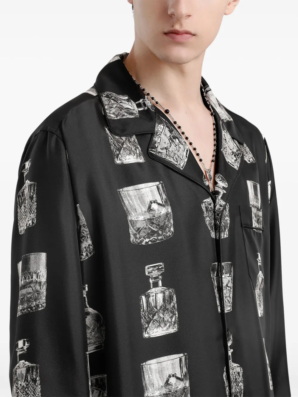Dolce & Gabbana Overhemd met print Zwart