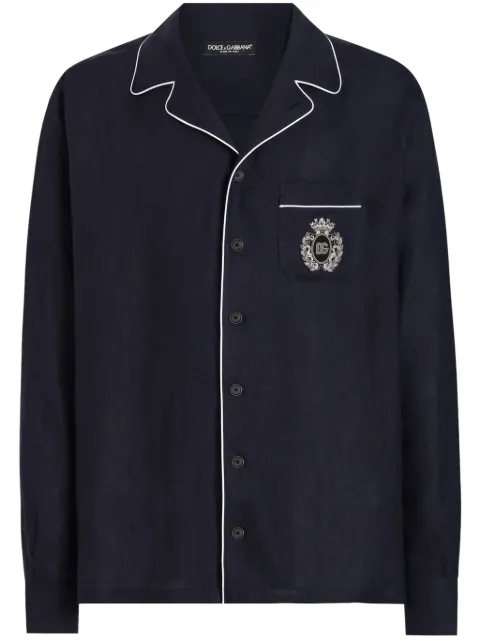 Dolce & Gabbana logo-patch shirt