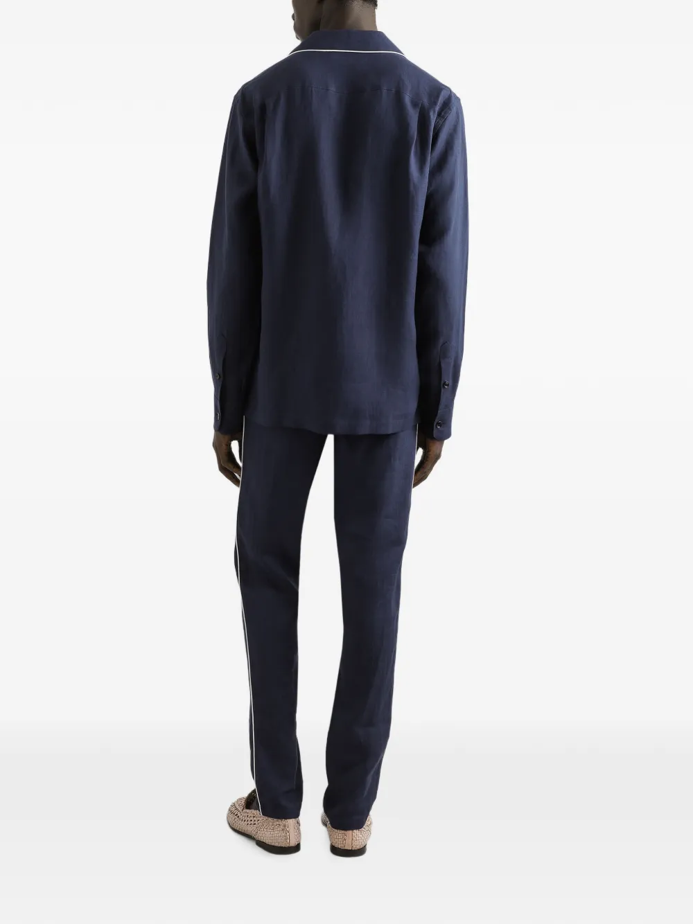 Dolce & Gabbana Overhemd met logopatch Blauw
