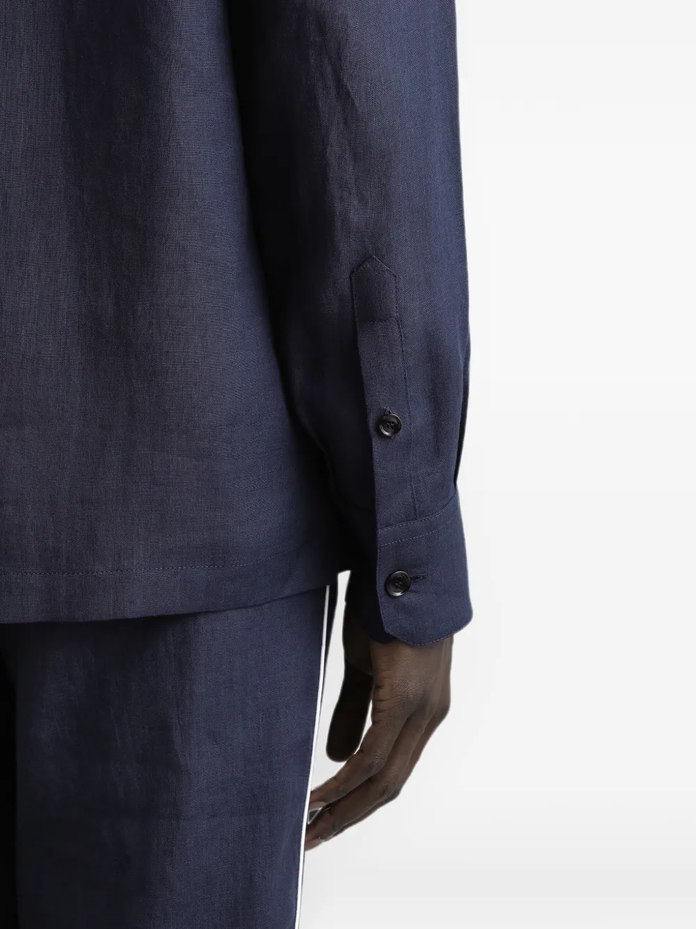 Dolce & Gabbana Overhemd met logopatch Blauw