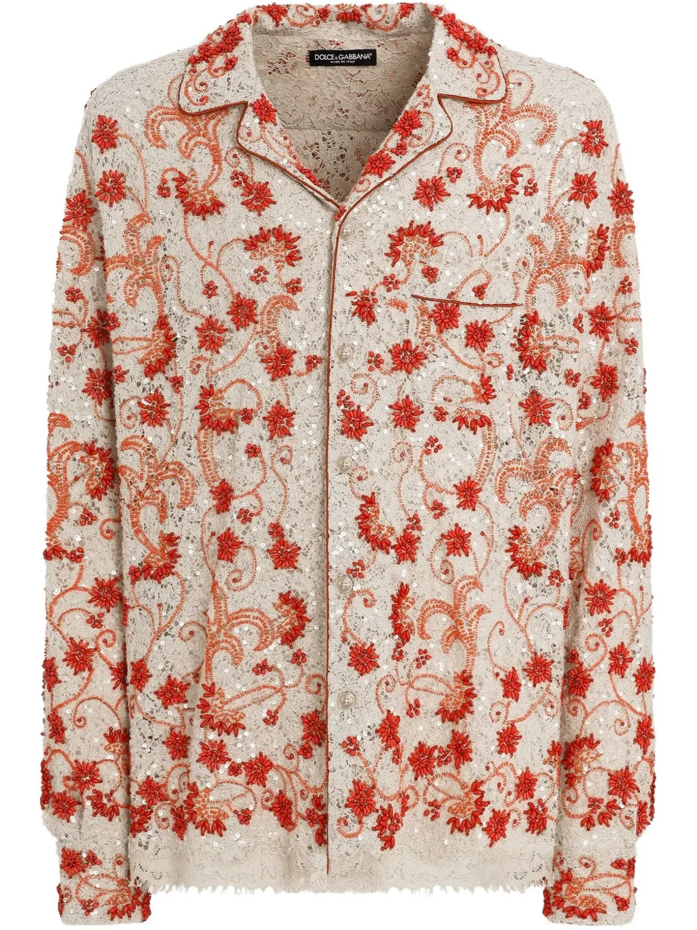Dolce & Gabbana raschel-knit shirt | Neutrals | Image 1