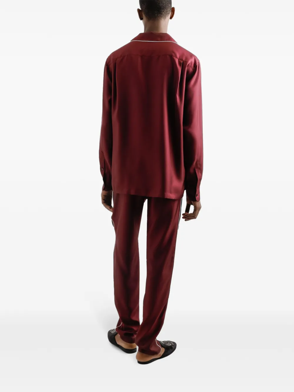 Dolce & Gabbana Overhemd met geborduurd logo Rood