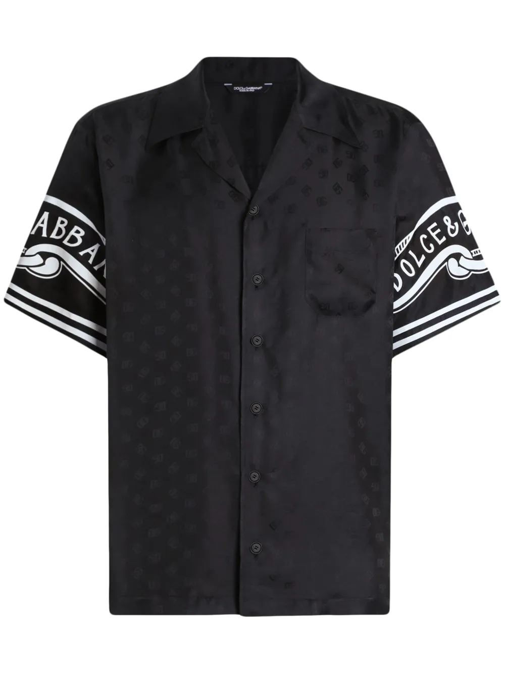 Dolce & Gabbana camisa de seda estampada | negro | Image 1