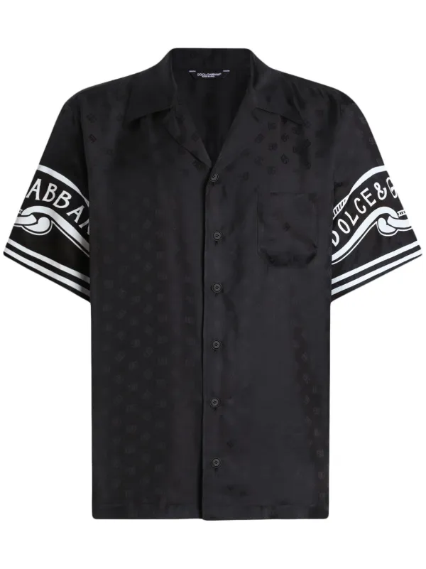 Dolce & Gabbana プリント シルクシャツ | ブラック | FARFETCH JP