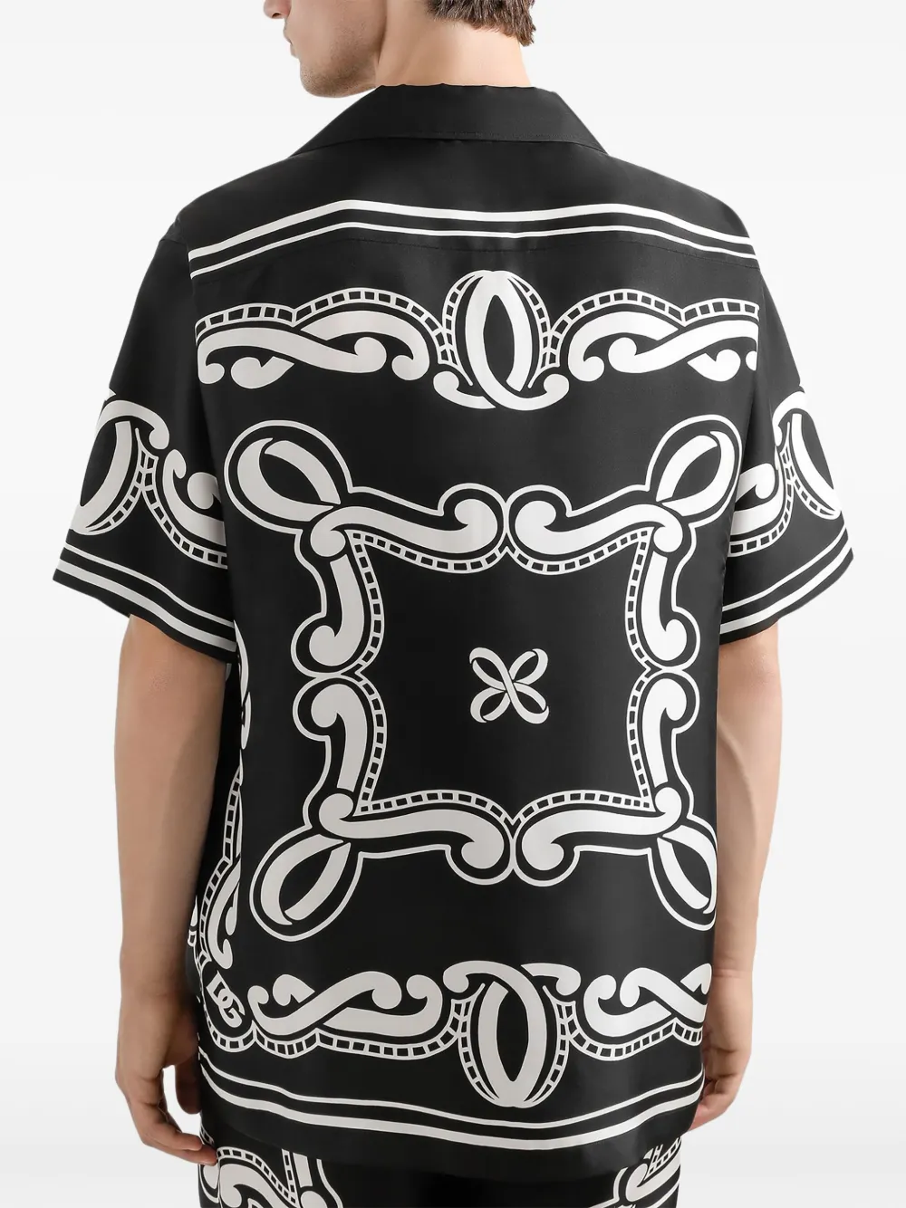Dolce & Gabbana Overhemd met bandanaprint Zwart