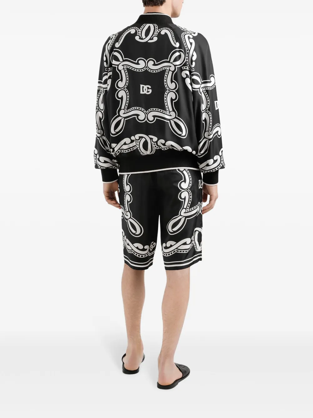 Dolce & Gabbana Overhemd met bandanaprint Zwart