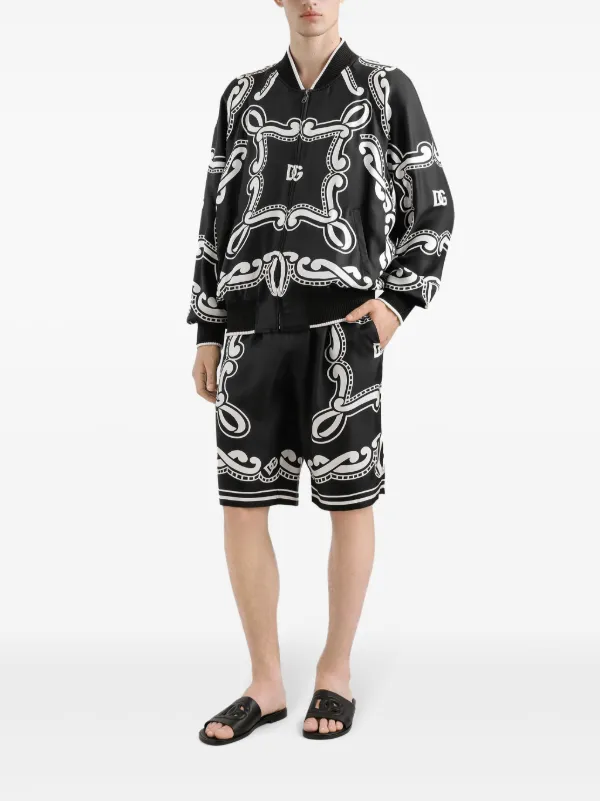 Dolce & Gabbana DG バンダナプリント Tシャツ ブラック Dolce & Gabbana バンダナプリント シャツ | ブラック | FARFETCH JP
