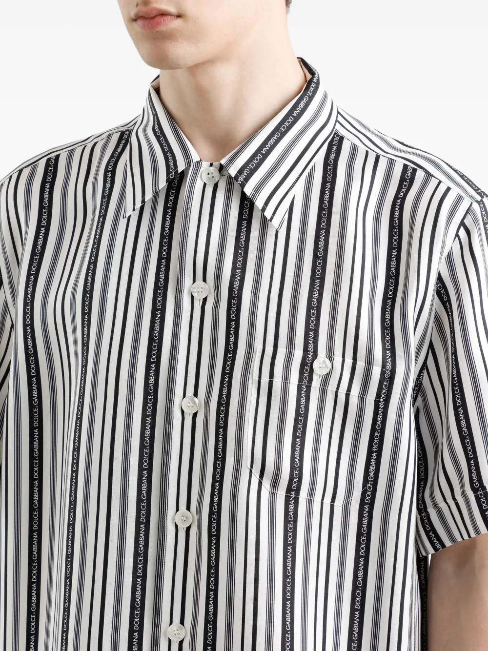Dolce & Gabbana Gestreept overhemd Wit
