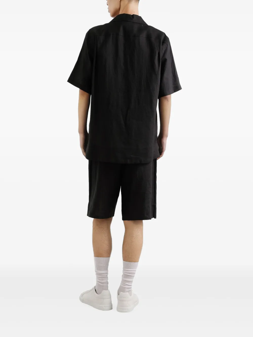 Dolce & Gabbana Overhemd met geborduurd logo Zwart