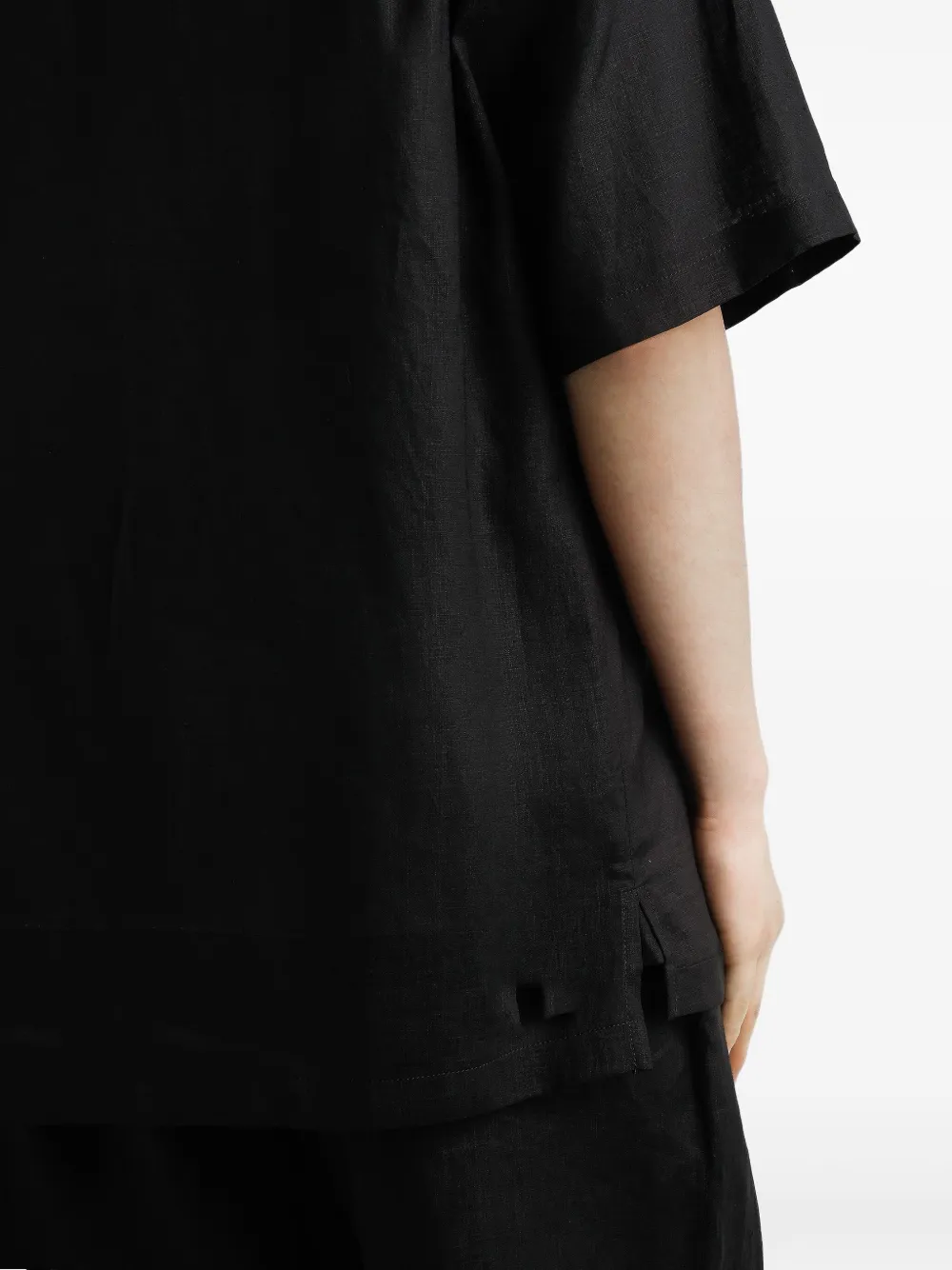 Dolce & Gabbana Overhemd met geborduurd logo Zwart