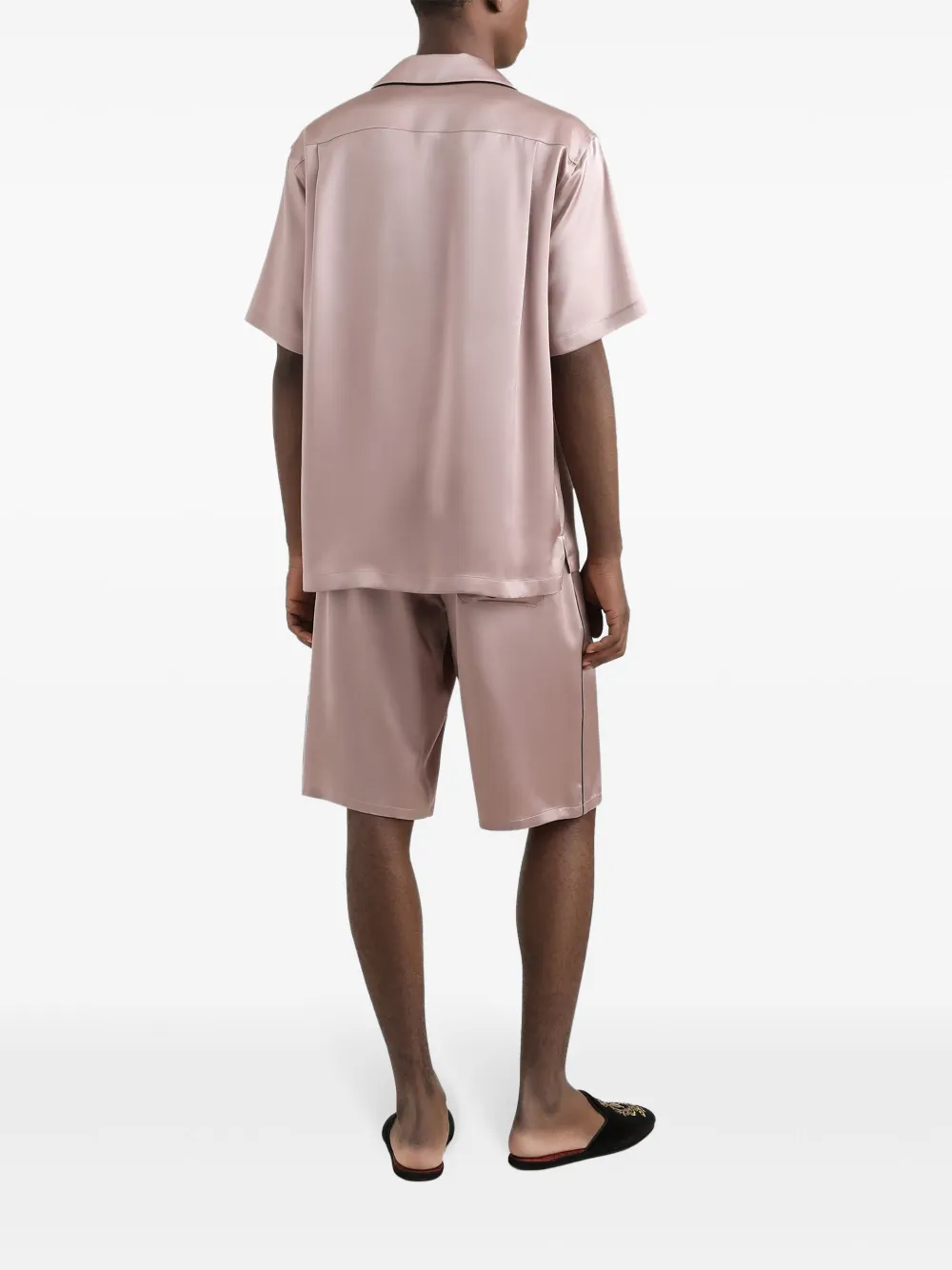 Dolce & Gabbana Overhemd met geborduurd logo Roze