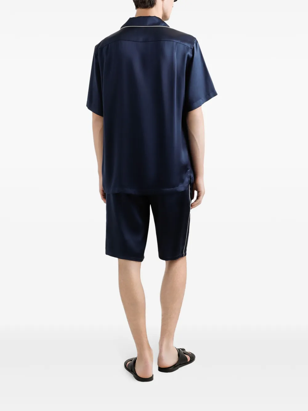 Dolce & Gabbana Overhemd met geborduurd logo Blauw