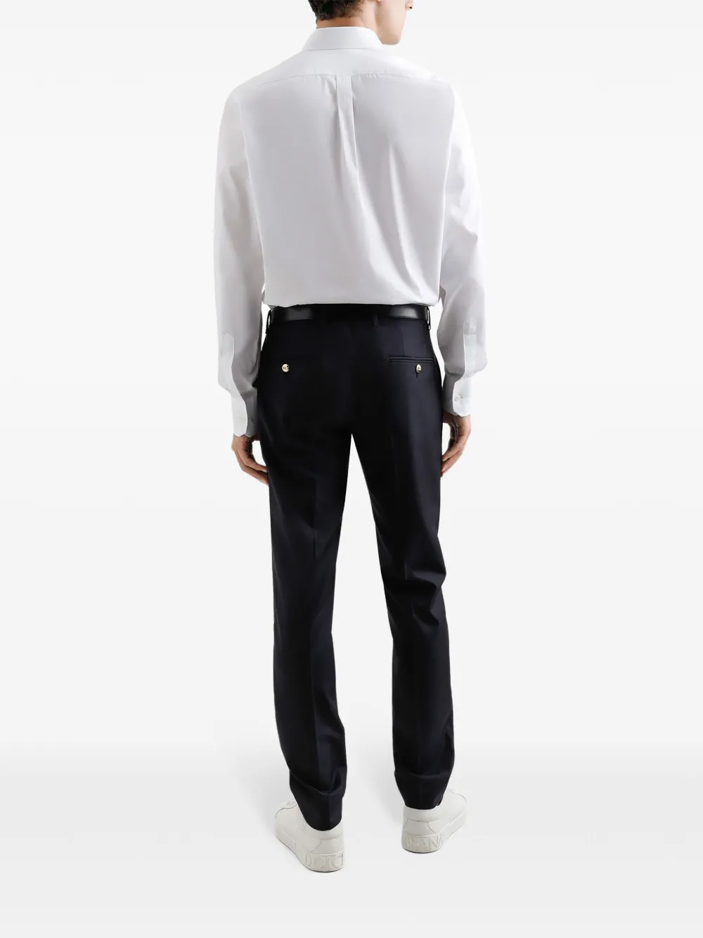 Dolce & Gabbana Overhemd met logopatch Wit