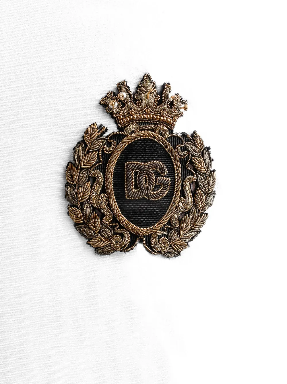 Dolce & Gabbana Overhemd met logopatch Wit