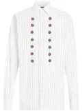 Dolce & Gabbana crystal-embellished shirt - White