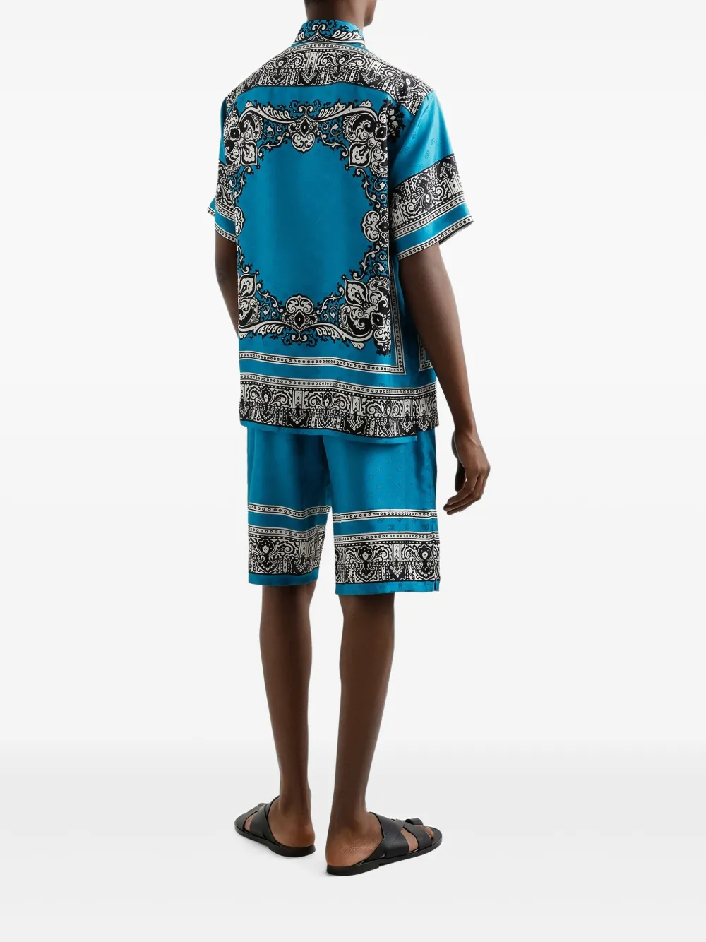 Dolce & Gabbana Overhemd met bandanaprint Blauw
