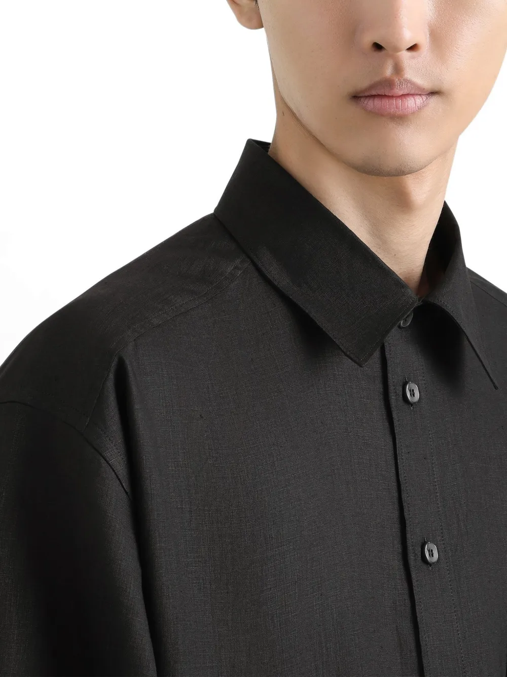 Dolce & Gabbana Overhemd met geborduurd logo Zwart