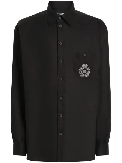 Dolce & Gabbana camisa con logo bordado