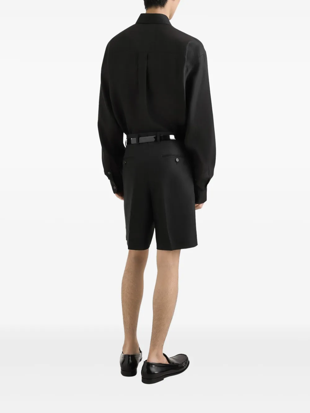 Dolce & Gabbana Overhemd met geborduurd logo Zwart