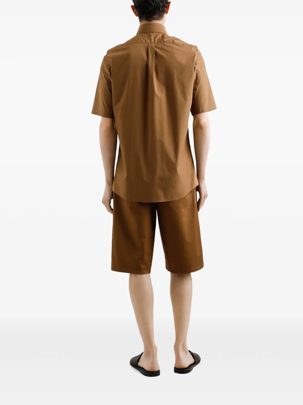 Dolce & Gabbana Overhemd met borstzak Bruin