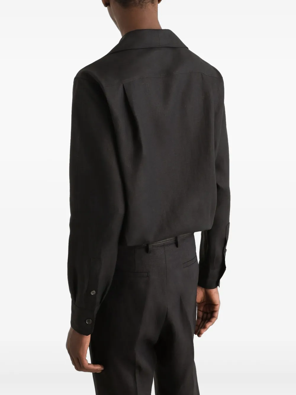 Dolce & Gabbana Overhemd met sjaalkraag Zwart