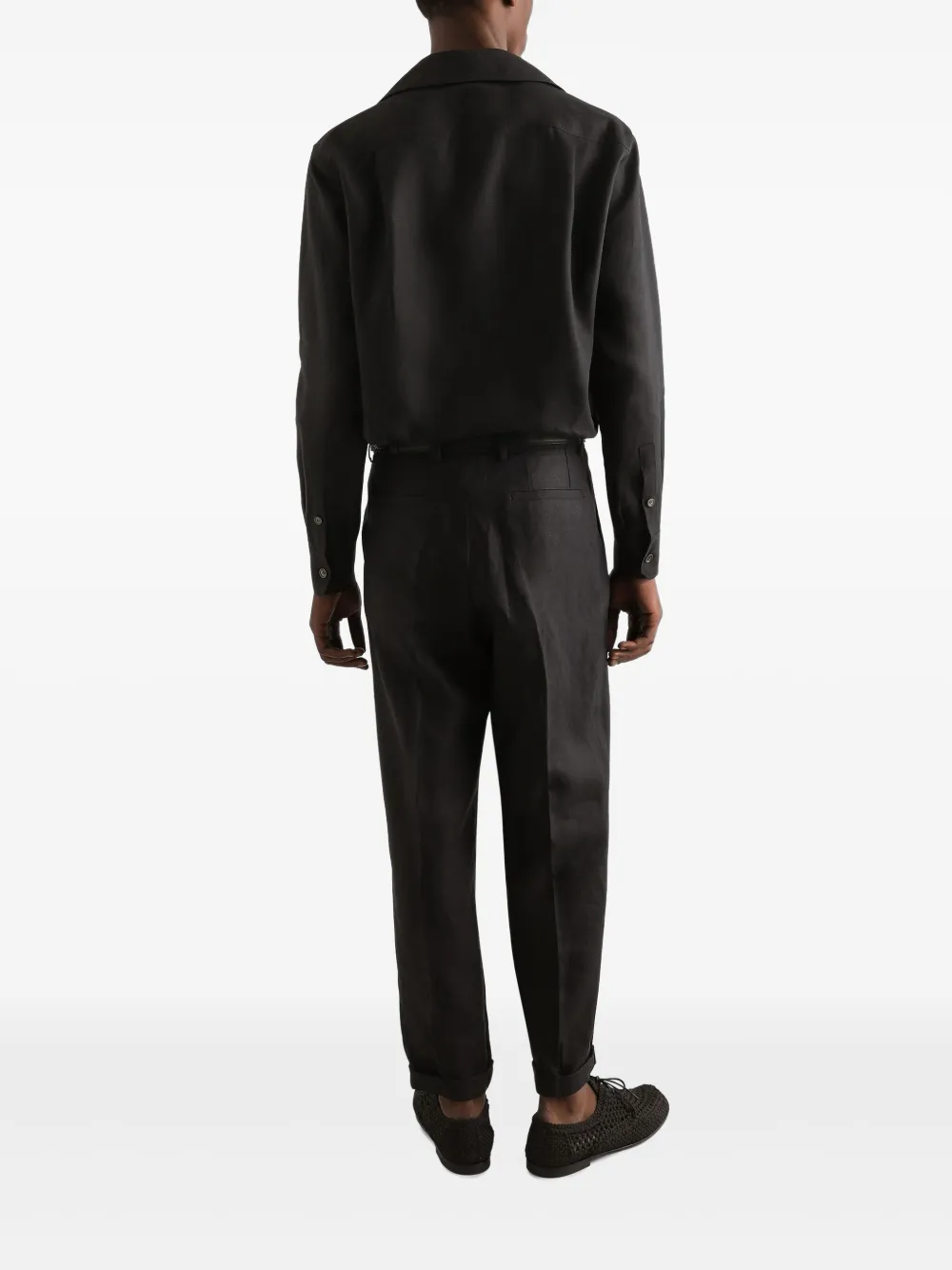 Dolce & Gabbana Overhemd met sjaalkraag Zwart