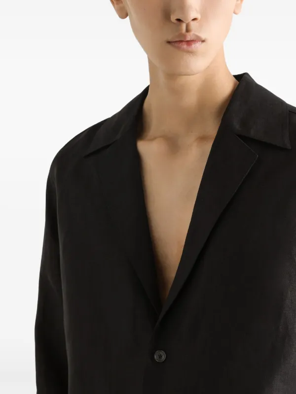 Dolce & Gabbana ノッチドラペル シャツ | ブラック | FARFETCH JP