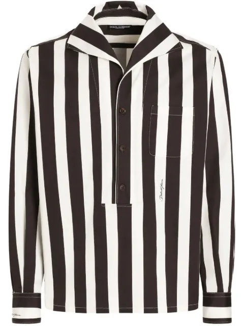 Dolce & Gabbana sailor-collar striped shirt