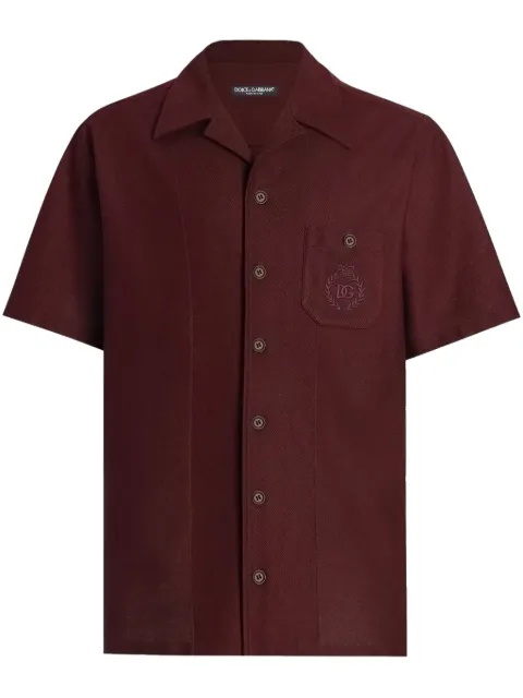 Dolce & Gabbana logo-embroidered shirt