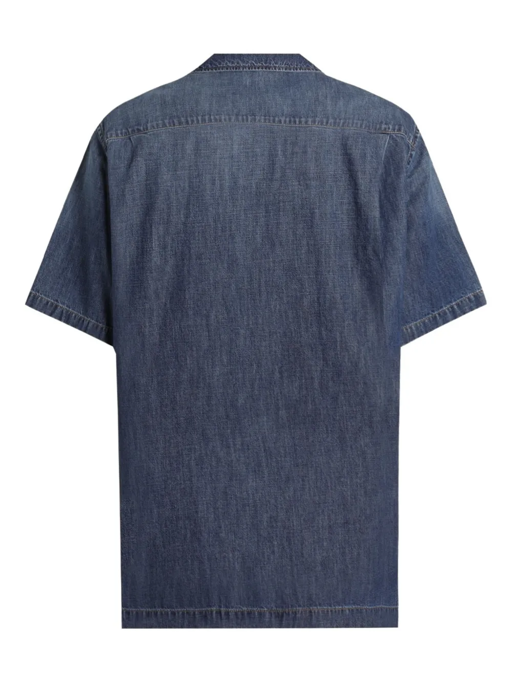 Dolce & Gabbana crest logo-embroidered denim shirt | Image 2