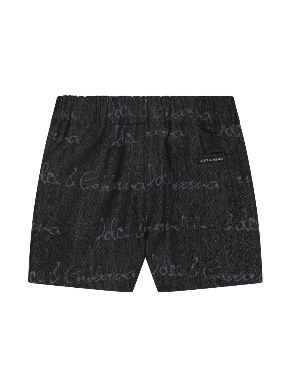 Dolce & Gabbana Kids Shorts met logoprint - Blauw