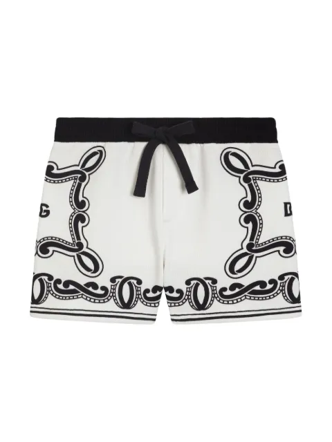 Dolce & Gabbana Kids Shorts mit Bandana-Print