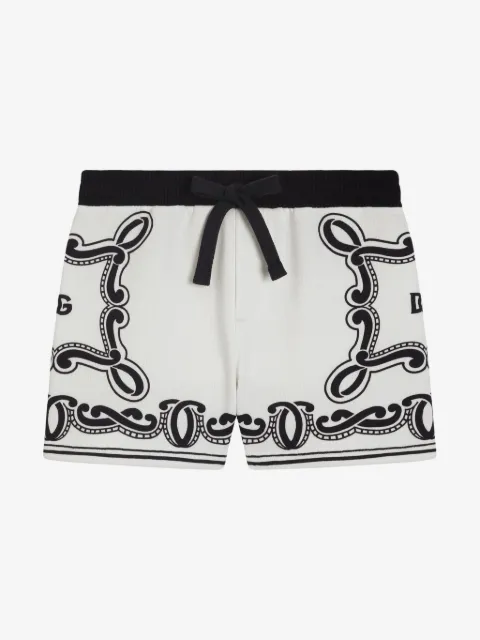 Dolce & Gabbana Kids shorts con estampado de bandana
