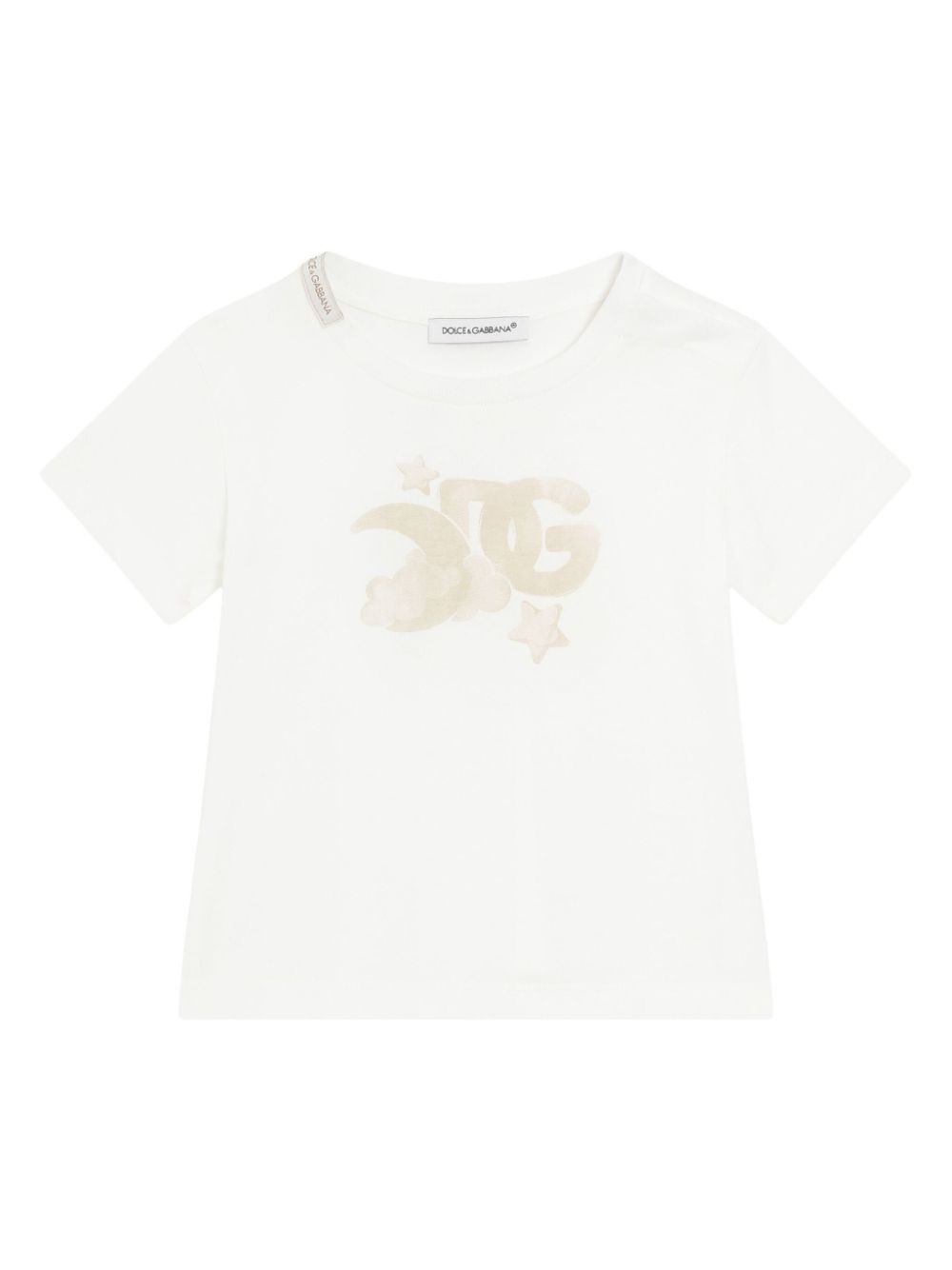 Dolce & Gabbana Kids T-shirt met logoprint Wit