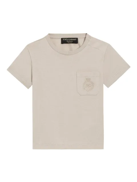 Dolce & Gabbana Kids logo-embroidered T-shirt