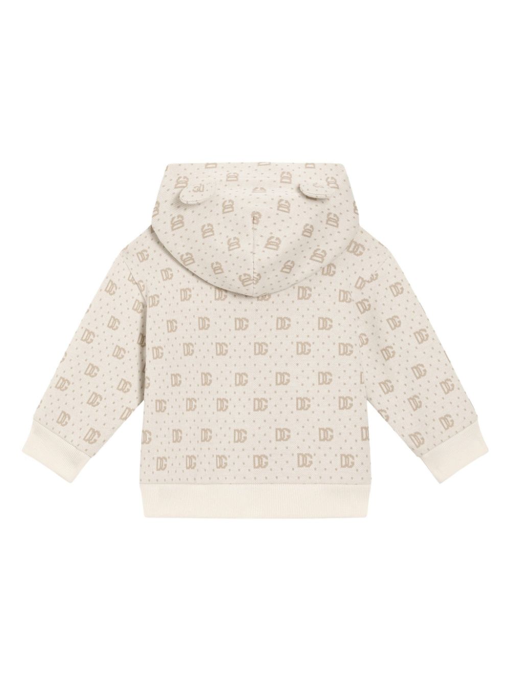 Dolce & Gabbana Kids Hoodie met logoprint - Beige