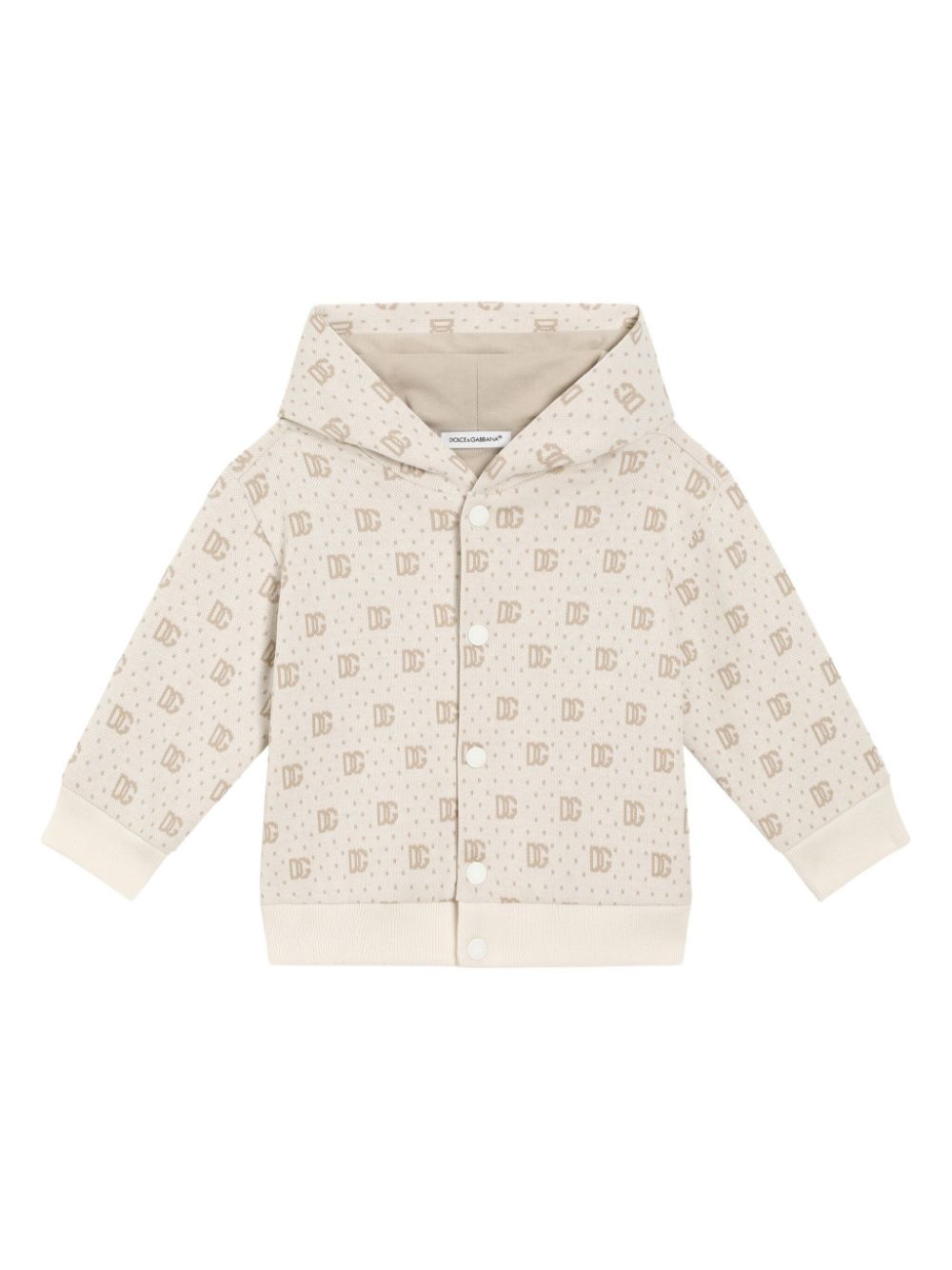 Dolce & Gabbana Kids Hoodie met logoprint Beige