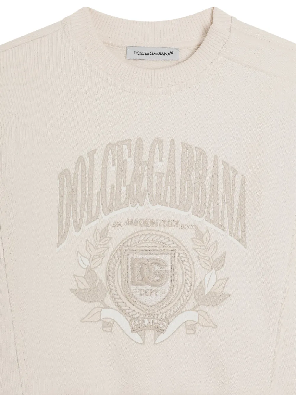 Dolce & Gabbana Kids Sweater met logoprint Beige