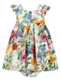 Dolce & Gabbana Kids floral-print dress - White