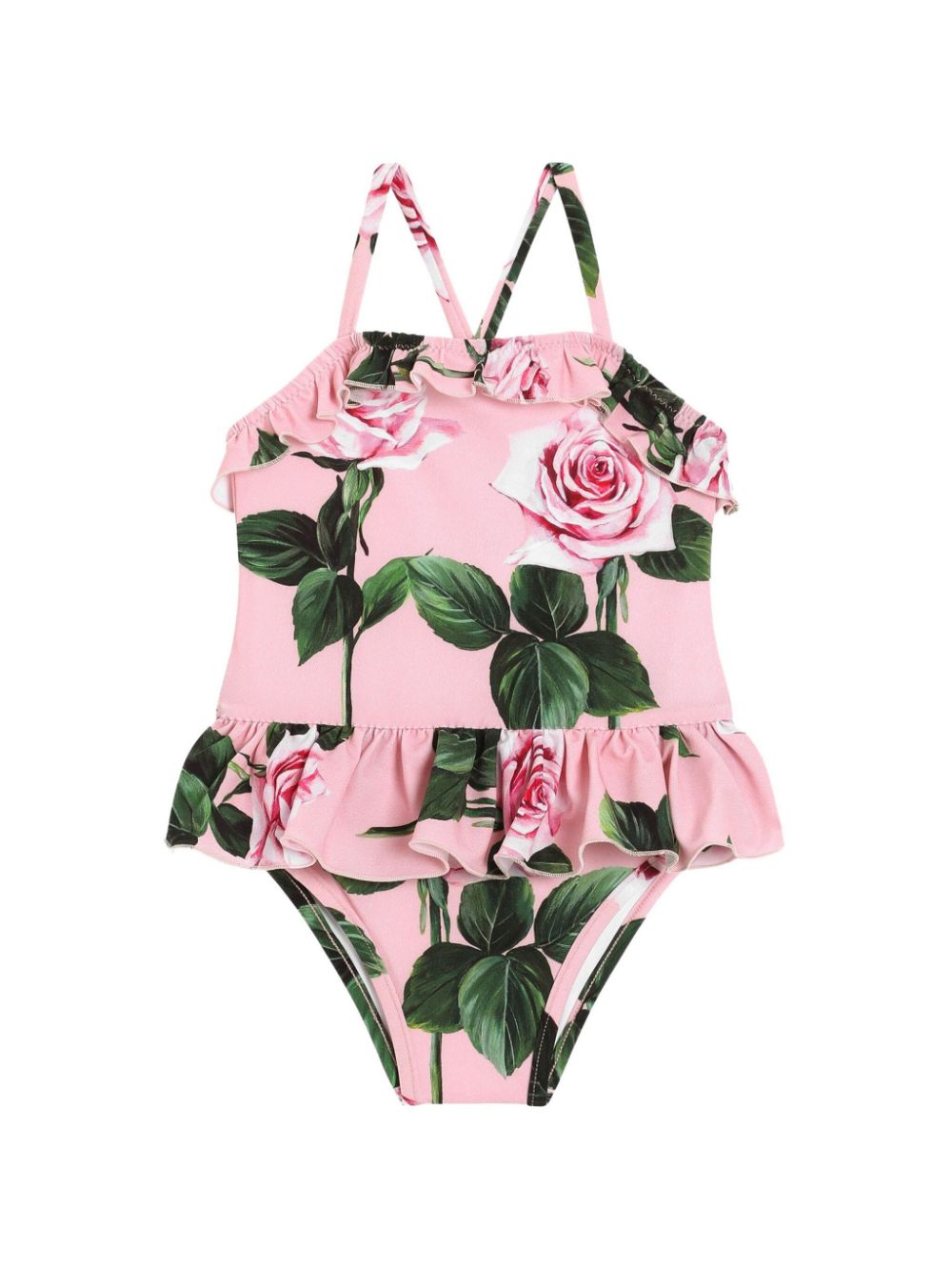 Dolce & Gabbana Kids Badpak met roosprint Roze