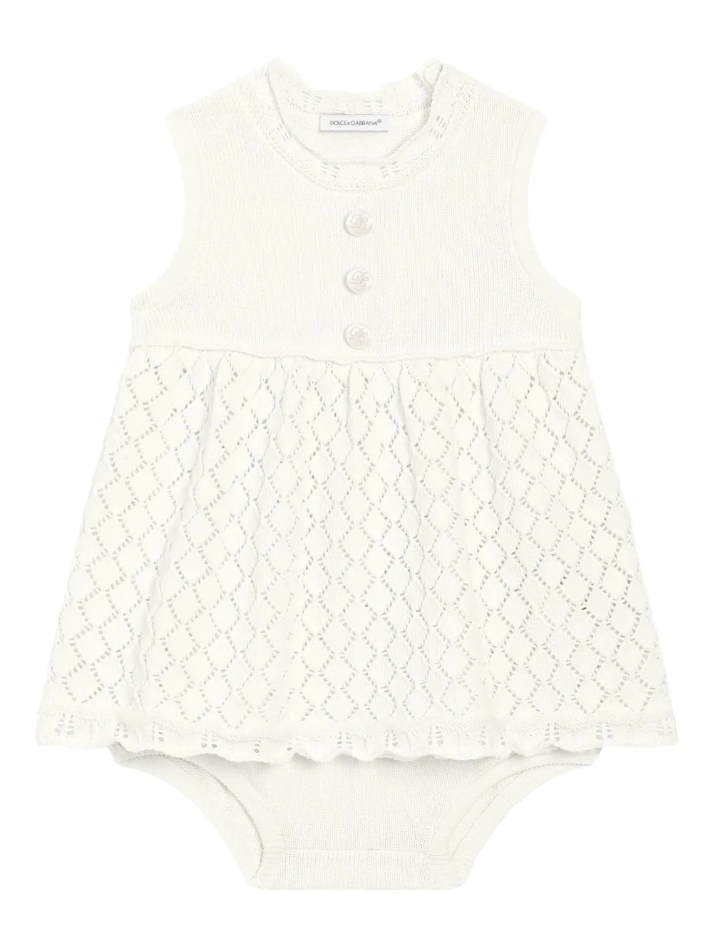 Dolce & Gabbana Kids cotton dress | White | Image 1