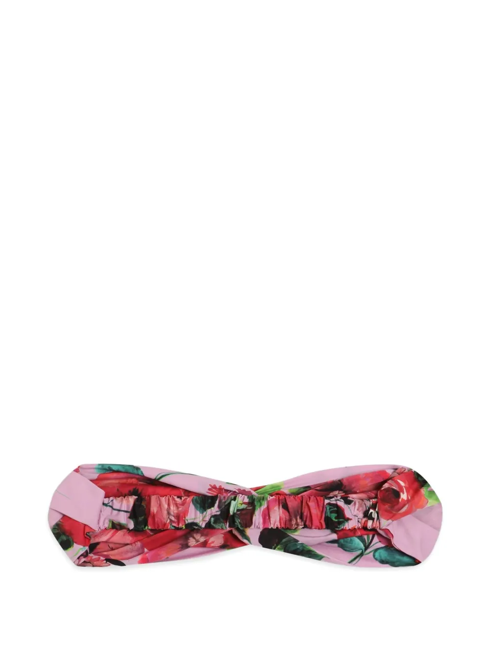 Dolce & Gabbana Kids Haarband met bloemenprint - Roze