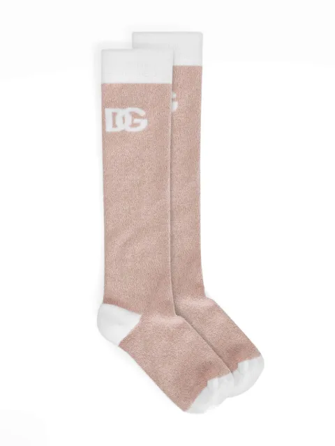 Dolce & Gabbana Kids DG-intarsia knitted socks
