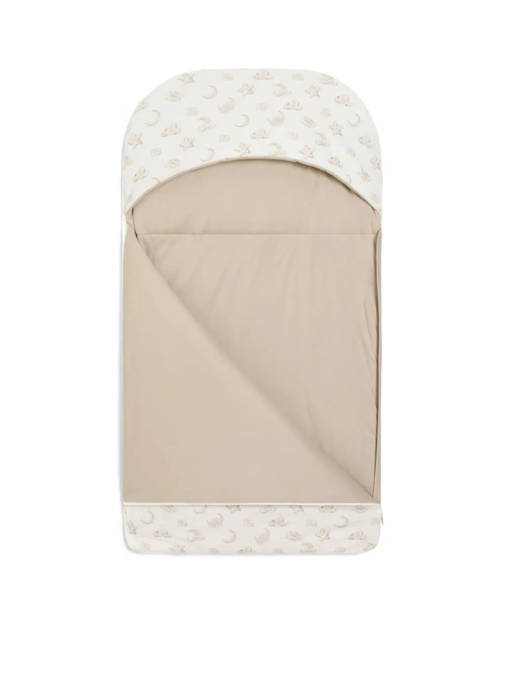 Dolce & Gabbana Kids logo-print sleeping bag - Wit