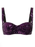 Dolce & Gabbana sequinned bra - Purple