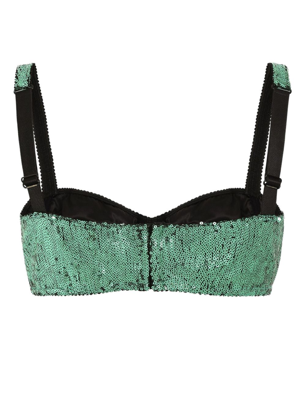 Dolce & Gabbana sequinned bra - Groen