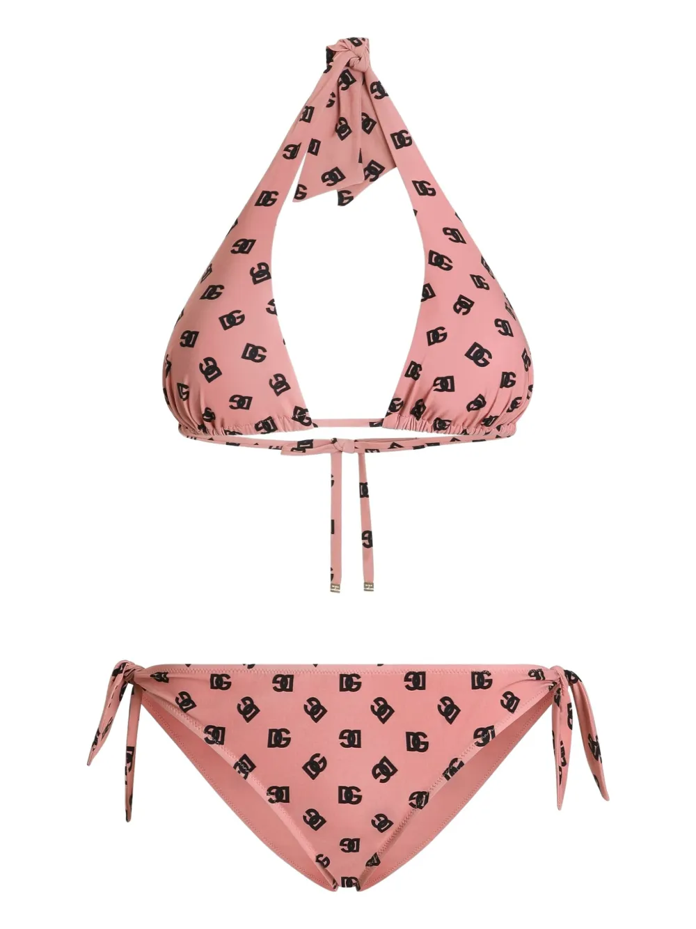 polka-dot print bikini 